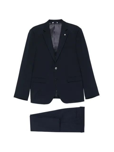 Manuel Ritz long-sleeve pocket suit Blue 4032A3318C263278