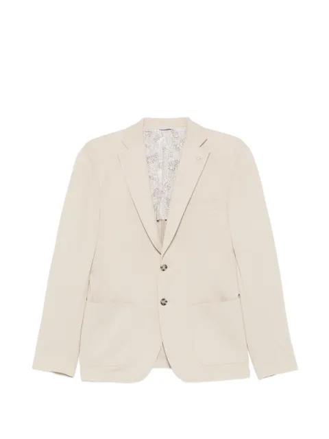 Manuel Ritz notched-lapel cotton blazer Neutrals 4032G2900MC263273