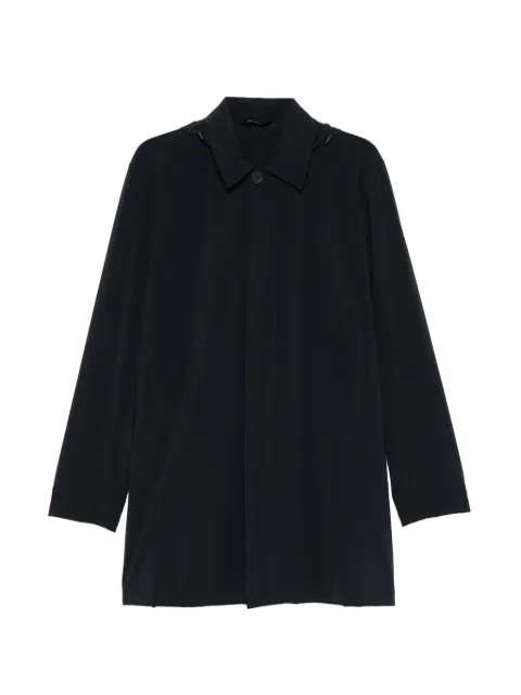 Manuel Ritz buttoned hooded coat Blue 4032H5017C263259