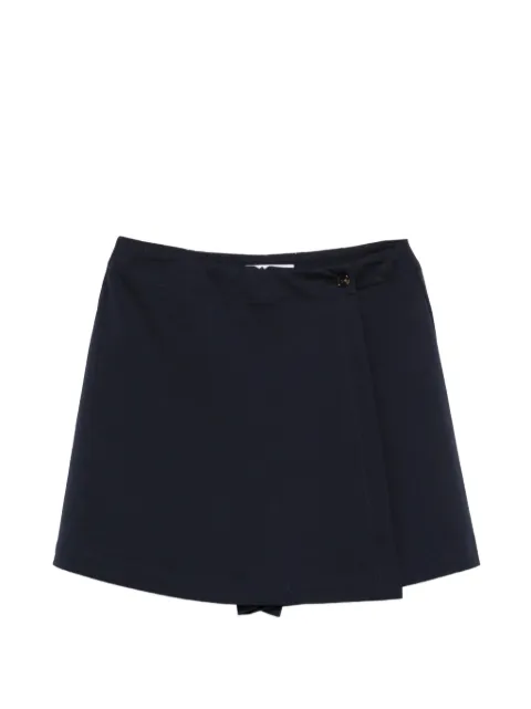 Manuel Ritz wrap-design shorts Blue 4036DD40M264018