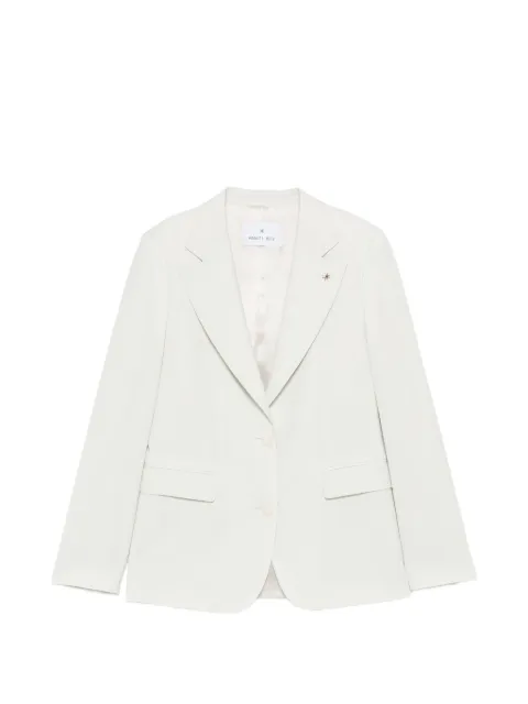Manuel Ritz peak-lapels single-breasted jacket Neutrals 4036GD31264040