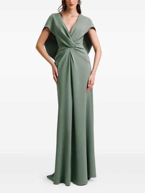 Gemy Maalouf draped maxi dress Green EDR251981LD