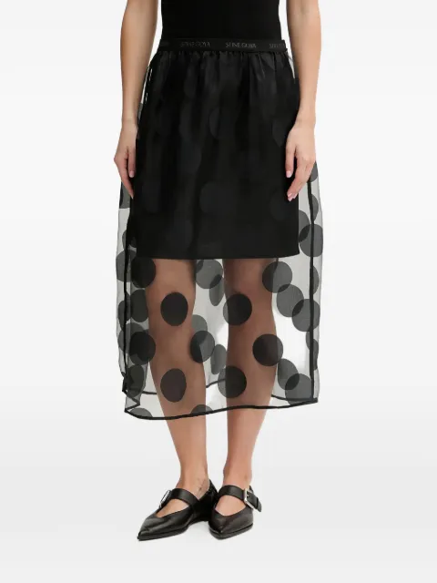 Stine Goya polka-dot midi skirt Black SGPS26SK0232460