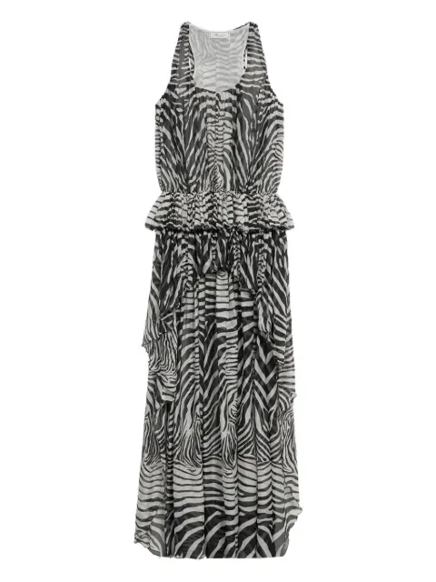 Blumarine zebra-print asymmetric dress White P622A767A