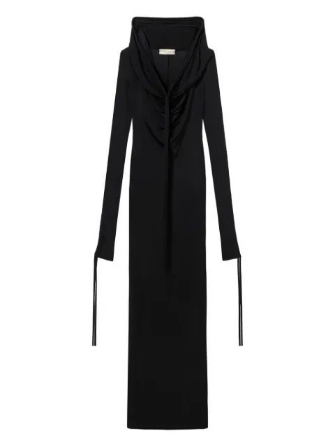 Blumarine hooded maxi dress Black P622A753A