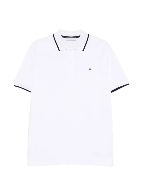Manuel Ritz contrasting-trim polo shirt White 4032M550263265