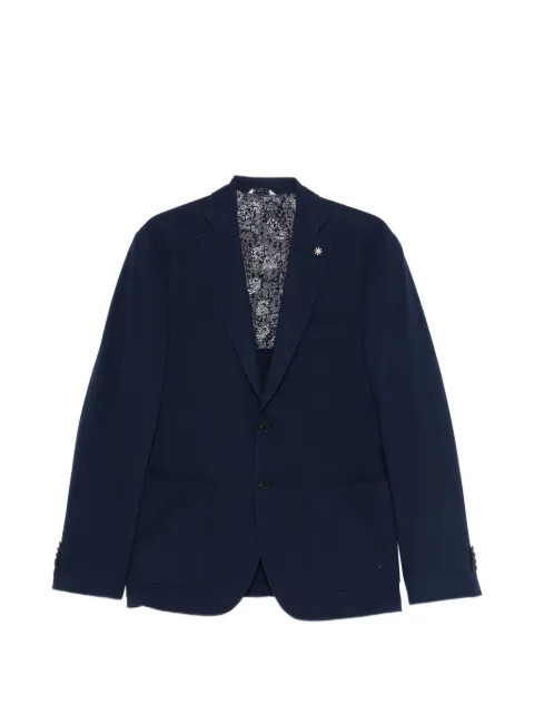 Manuel Ritz pique jersey jacket Blue 4032G2900MC263273