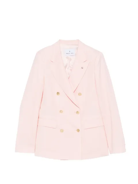 Manuel Ritz double-breasted peak-lapel jacket Pink 4036GD32Y264040