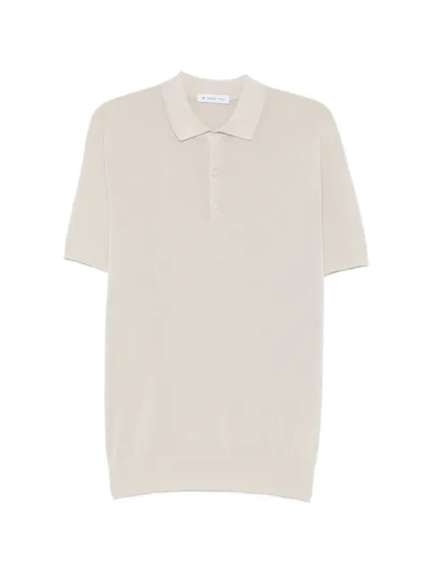 Manuel Ritz fine-knit polo shirt Neutrals 4032M502263310