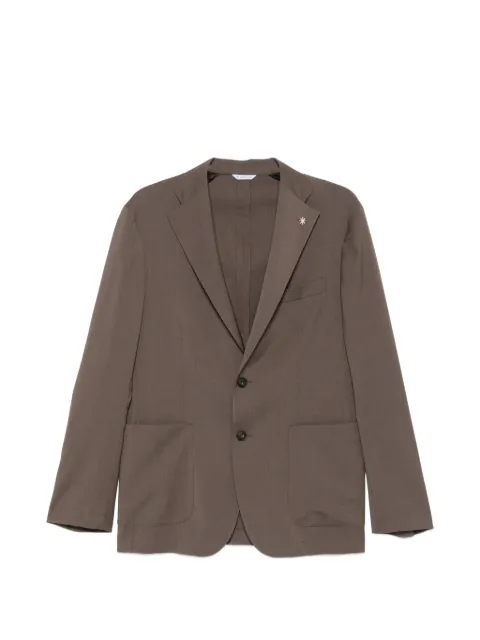 Manuel Ritz Nuvola notch-lapel jacket Neutrals 4032G2728260000