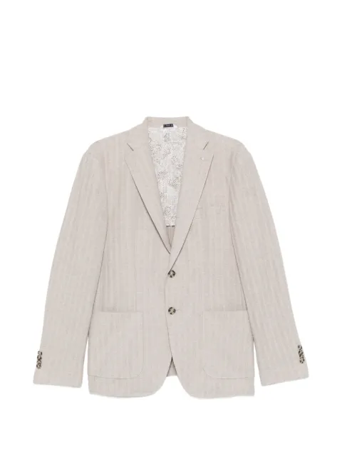 Manuel Ritz buttoned pocket blazer Neutrals 4032G2900MC263274