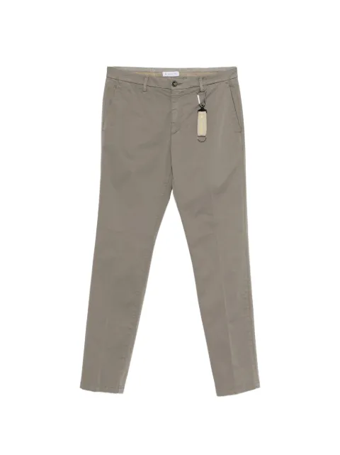 Manuel Ritz logo-patch belt-loop trousers Brown 4032P1408TC263291