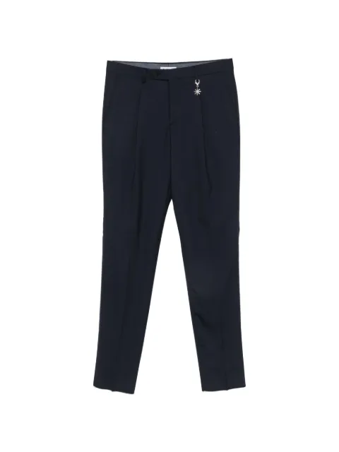 Manuel Ritz pleated stretch-wool trousers Blue 4032P1648260000