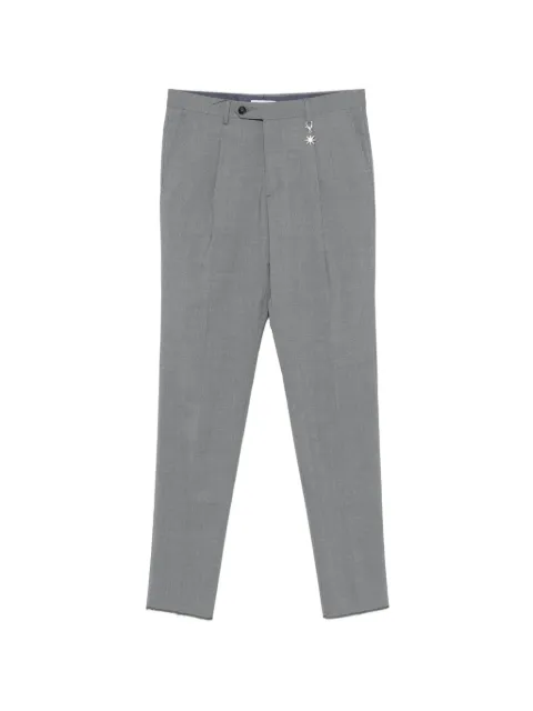 Manuel Ritz pleated charm-detail trousers Grey 4032P1648260000