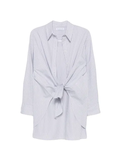 Manuel Ritz striped tie-waist mini dress White 4036AD40264027