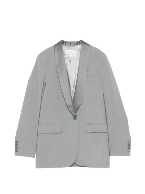 Manuel Ritz satin-lapel blazer Grey 4036GD20264030