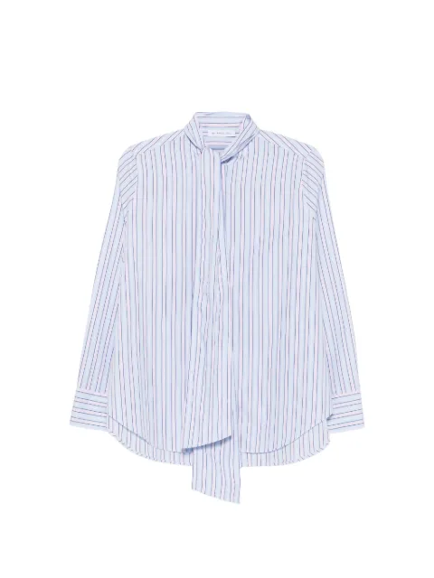 Manuel Ritz striped pussy-bow shirt Blue 4036ED30264025