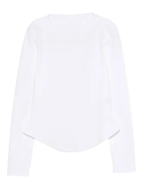 Alaïa long-sleeve T-shirt White AA9I0023J095C000
