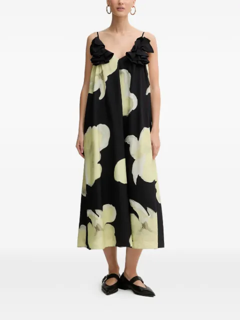 Stine Goya ruffled floral dress Black SGPS26D2072450