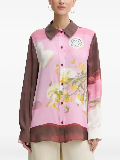 Stine Goya floral-print shirt Pink SGPS26T0912263P