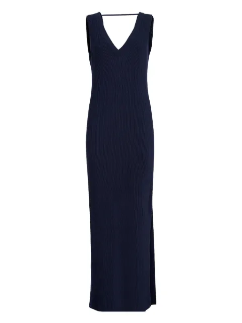 Brunello Cucinelli ribbed-knit maxi dress Blue M19194A92C4224