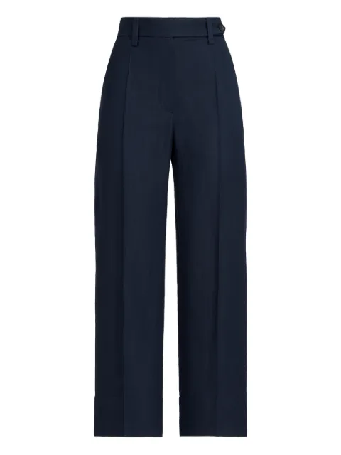 Brunello Cucinelli monili-detail cigarette trousers Blue MH126P9184C4224