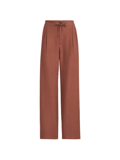 Brunello Cucinelli fluid twill tailored trousers Orange MH126P9217C4182