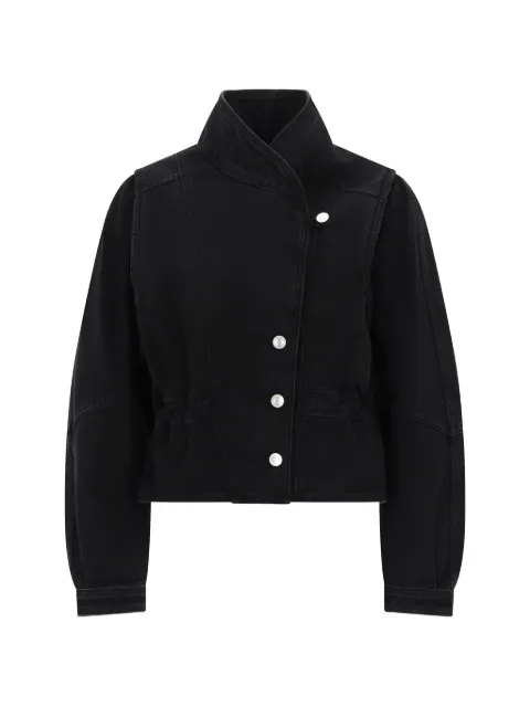 ISABEL MARANT asymmetric-fastening denim jacket Black VE0614FAD1H02I