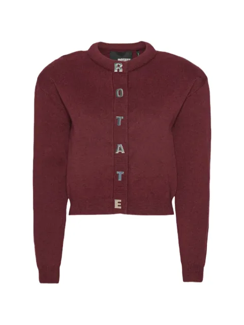 ROTATE BIRGER CHRISTENSEN logo-detail cardigan Red 1138542734BCR20812734