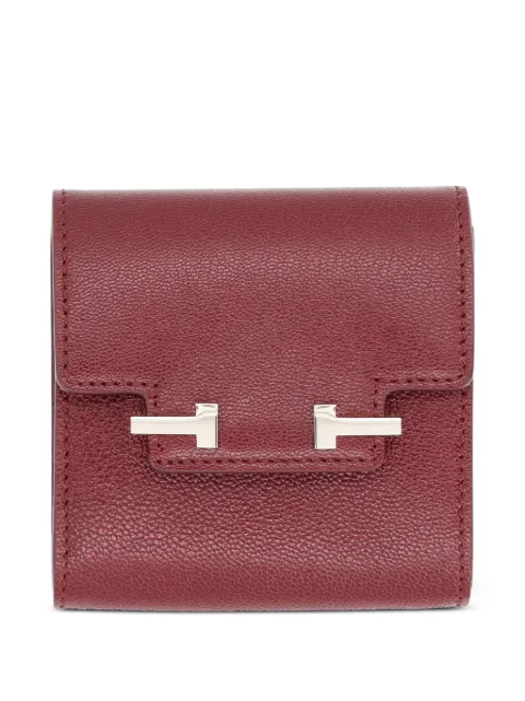 TOM FORD T-bar leather wallet Red S0533LGO033PRAP