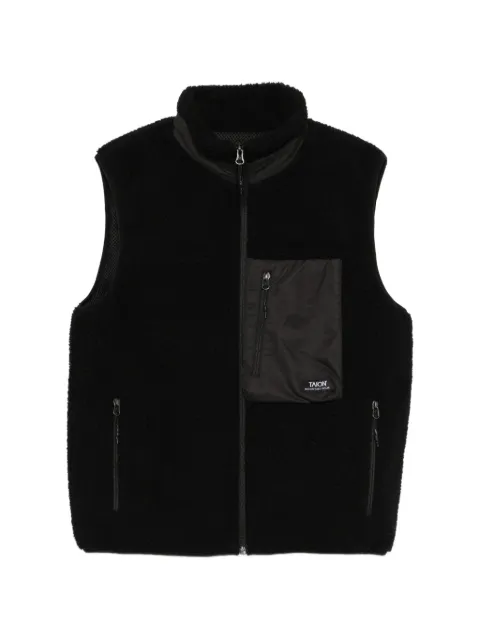 Taion zip-up gilet Black 002NDMBMT