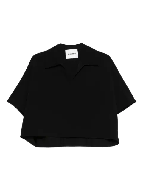 Jil Sander V-neck T-shirt Black J02GL0108J20340