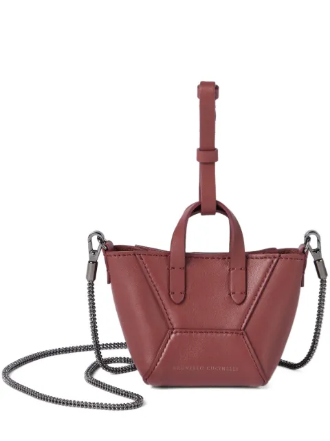 Brunello Cucinelli BC Duo precious cross body bag Red MWXAD2781C4182