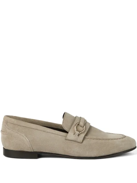 Brunello Cucinelli metal-bit suede loafers Neutrals MZSFC3258C5859