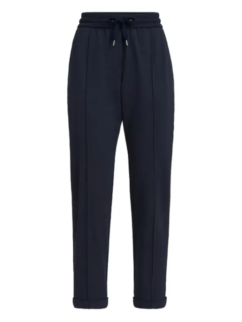 Brunello Cucinelli drawstring-fastening trousers Blue MH827FB799C4224