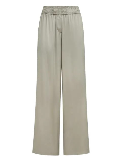 Brunello Cucinelli elastic-waistband palazzo pants Green M0C59P8942C9125