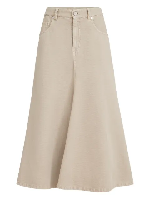 Brunello Cucinelli five-pocket flared skirt Neutrals ML996G4009C9320