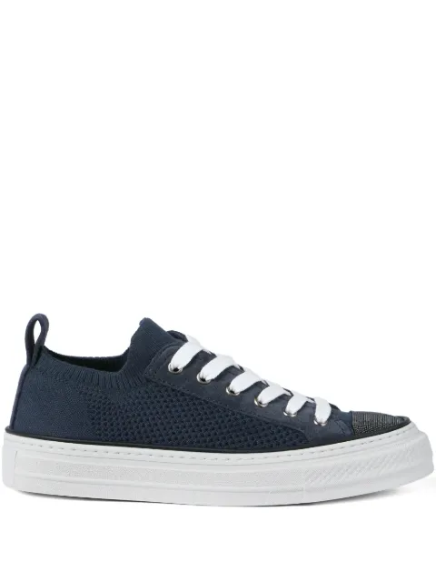 Brunello Cucinelli knitted sneakers Blue MZ35G2650C4224