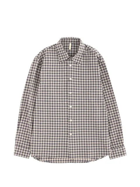 Sunflower checked shirt Blue 1286DARKSAND