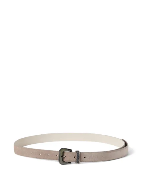 Brunello Cucinelli suede belt Neutrals M0DELC297C8849