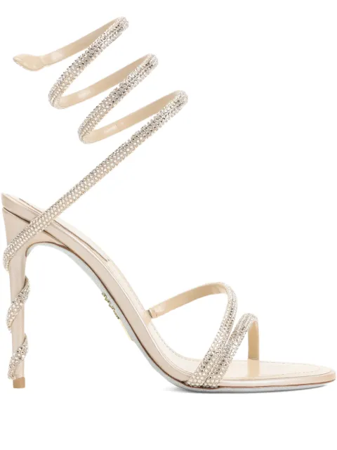 René Caovilla spiral-heel sandals Neutrals C12597105R001