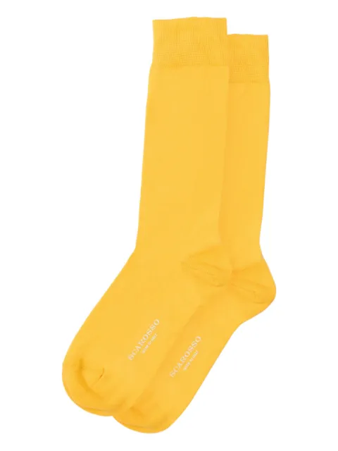 Scarosso ribbed-trim socks Yellow COLOCOTTSOCKYELCOTT