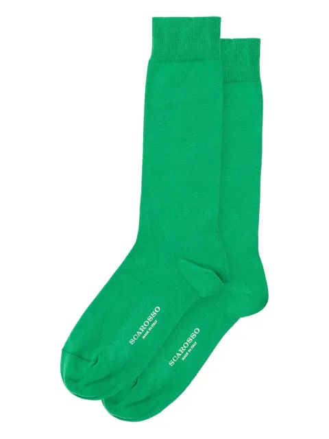 Scarosso bright-green socks Green COLOCOTTSOCKBGRCOTT