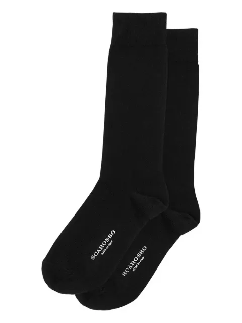 Scarosso ribbed-trim socks Black COLOCOTTSOCKBLCCOTT