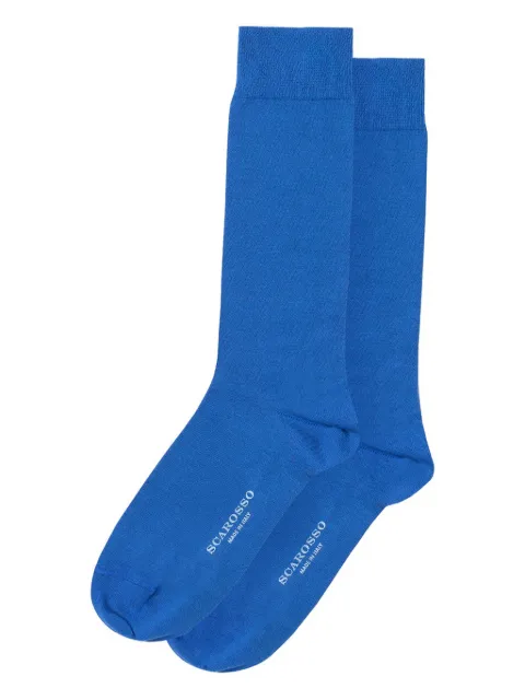 Scarosso text print socks Blue COLOCOTTSOCKBLTCOTT