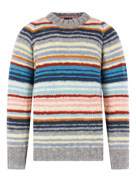 Chamula striped crew-neck sweater Grey CHS5601PEARLGREY
