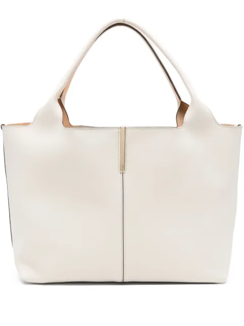 Tod's medium-small leather tote bag Neutrals XBWEBRA0250UBL