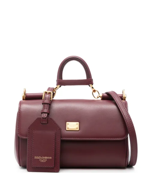 Dolce & Gabbana mini My Sicily handbag in calfskin Red BB7864B7321