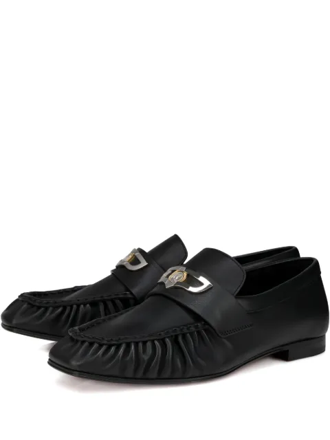 Christian Louboutin Mocallista pleated loafers Black 1260176B439