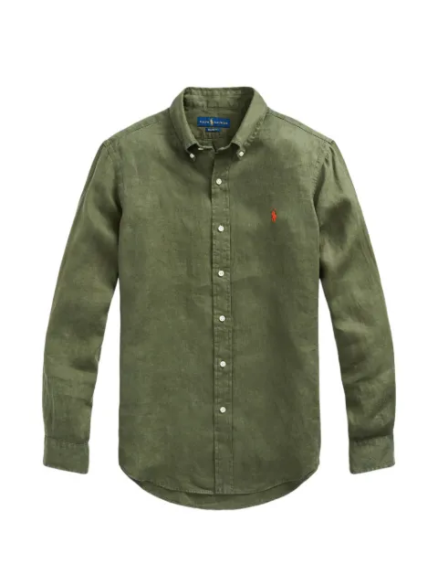 Polo Ralph Lauren long-sleeve buttoned shirt Green 710966294017